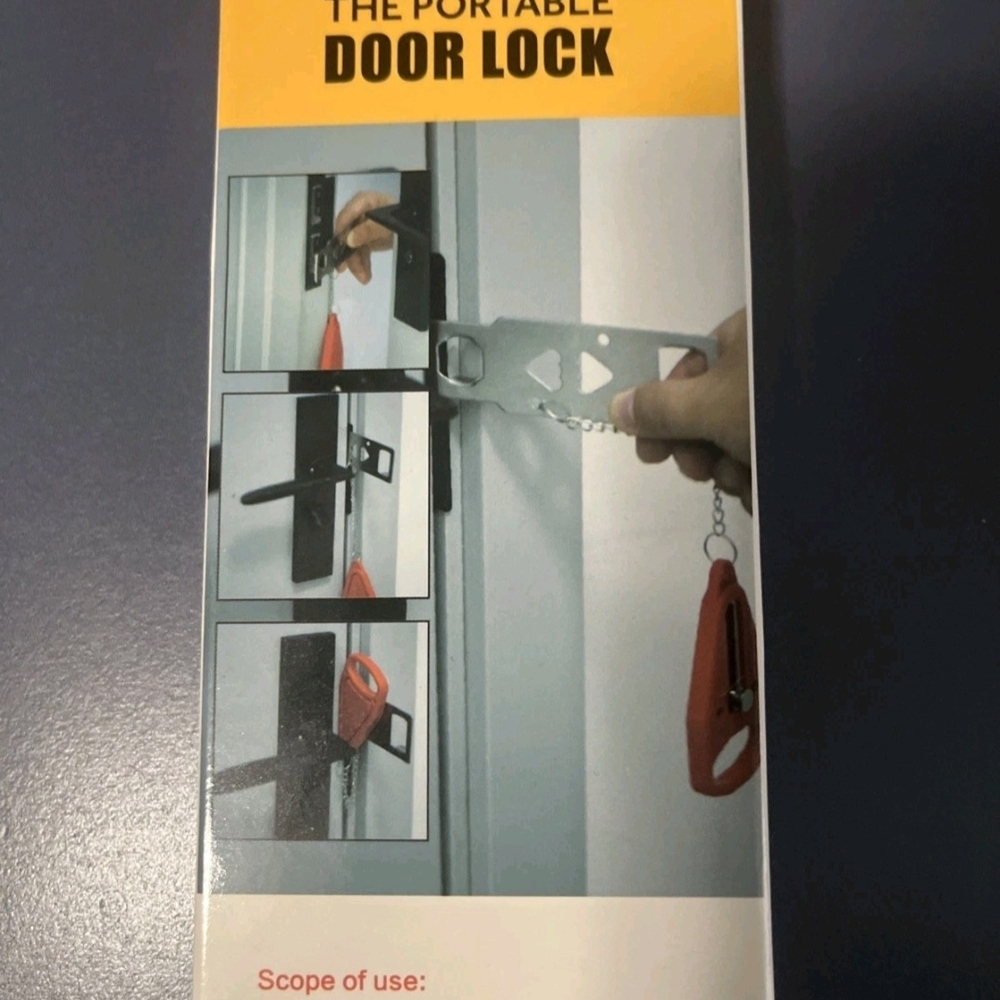 Portable Travel Security Safety Door Lock Hotel Room Intrusion Prevention Buckle